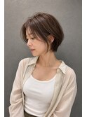 30代丸みショート大人ショートボブ