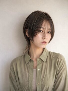 レセ 南柏店(Laissez) アッシュブラウン/ショートウルフ/大人かわいい/レイヤーカット