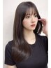 【全員】似合わせカット+透明感カラー+髪質改善酸熱TR＜超音波アイロンTR＞