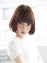 サロンドミルク 原宿(salon de MiLK)&nbsp;【salon de MiLK原宿】大人かわいいストロベリーハイライトボブ