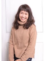 モカ ヘアーデザイン(moca HAIR DESIGN)&nbsp;暗めのカラーにデジタルパーマで落ち着いた大人カワイイ感じに