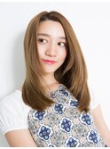 まとまるナチュラルストレートロングヘア