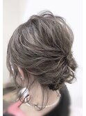 ゆるふわアップヘアアレンジ