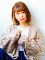 ネイヴィル オモテサンドウ(navile omotesando)&nbsp;☆インナーカラー外ハネボブ☆navile表参道