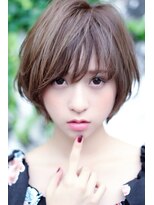 クーエフー(coo et fuu)&nbsp;斜め前髪のココアブラウンショート♪藤沢