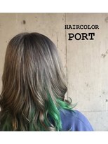 ヘア カラー ポート(Hair Color PORT) インナーグリーンカラー♪♪♪
