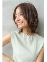 オースティン 流山おおたかの森(AUSTIN)&nbsp;大人かわいい前髪セシルカットココアブラウンフリンジウェーブ