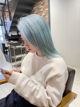 リジョイスヘア エン(REJOICE hair EN) 【REJOICE hair EN】light Blue 担当AKIRA