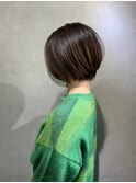 20代30代40代小顔ハンサムショートアッシュブルーブラック