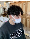 メンズスパイラルパーマ♪