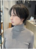 ショートボブ_グレージュカラーボブウルフ_ba368123
