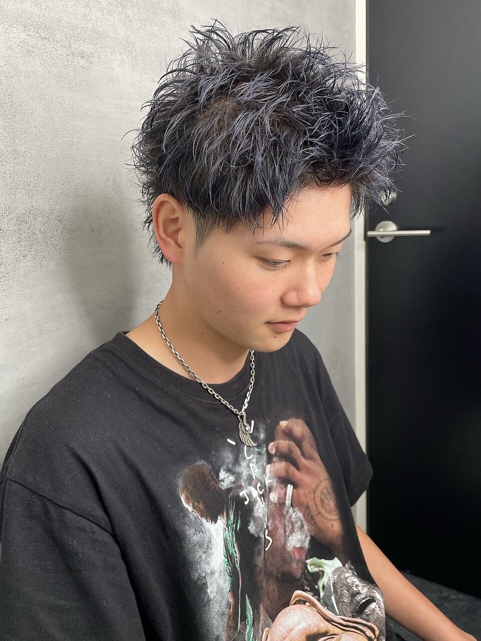 NEXT shizuoka 竹田】ブルーブラックスパイキーショート：L181505770