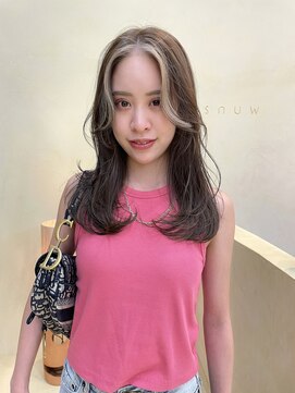 スニュウ(snuw) 【snuw mina】フェイスフレーミングカラー！伏見