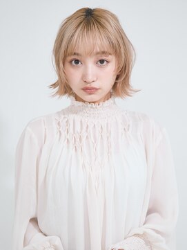 オンク 新宿(onk) 黒髪/グレーベージュ/レイヤーロング/前髪パーマ[新宿駅]