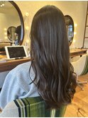 20×30×40代×ナチュラル×髪質改善×チャコールグレー×ロング