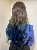 【COLO 白川　綺香】ブルーグラデーションカラー
