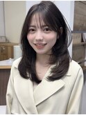 小顔美人レイヤーカット×ナチュラルグレージュ30代40代50代
