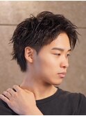 メンズカット/メンズパーマ/ニュアンスパーマ/アップバング/眉毛