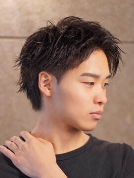 ノーエン(noen) メンズカット/メンズパーマ/ニュアンスパーマ/アップバング/眉毛