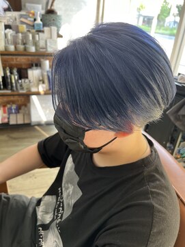 ヘアサロンラルガ 下曽根店(Hair salon Raruga) インディゴブルー