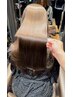 【徳永初回】艶髪髪質改善メテオカラー＋カット＋美髪ケアメニュー ￥24750