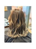 Shine hair latteのミディアム