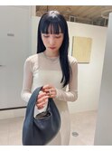 黒髪ロング