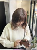 ブリーチなし/マロンブラウン/透明感カラー