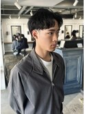 短めセンターパート