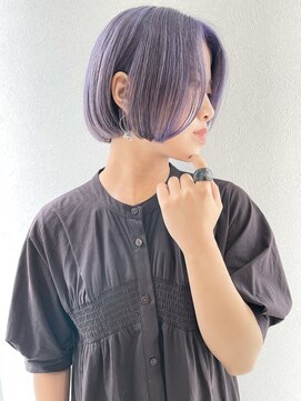 コモダ 神戸三宮(comoda) ボブ / ラベンダー / ハイトーン