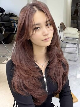 ヨロ 渋谷(YOLO) 韓国ヘアーハッシュカットレイヤーカットハイライトカラー