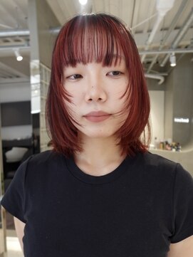 テクネ 天神大名(techne) 天神大名ダブルカラーショートアンブレラカラーインナーカラー