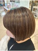 ショート/ボブ/白髪ぼかし/ナチュラルハイライト