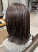 ハイライトカラーグレージュデザインカラーバレイヤージュ銀座