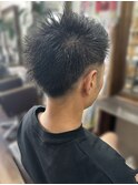 メンズメンズカットアップバングリクルートスパイキーショート