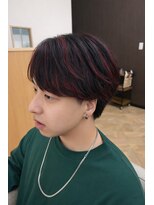 アンドゥ ヘア ファミリア(Andoux Hair familiar) 赤ハイライト