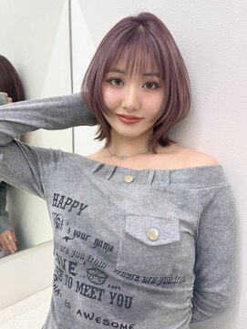 アイトーキョーエス 渋谷(AI TOKYO S) レイヤーボブ/ピンクベージュ/レイヤーカット/渋谷/ニュアンス