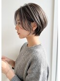 ショートカット/顔まわりカット/ハイライト/髪質改善/白髪ぼかし