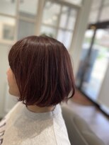 美容室エルカミノ&nbsp;フレンチボブ×脱白髪染めハイライト