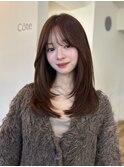 レイヤーカット ミディアムレイヤー 艶髪 美髪