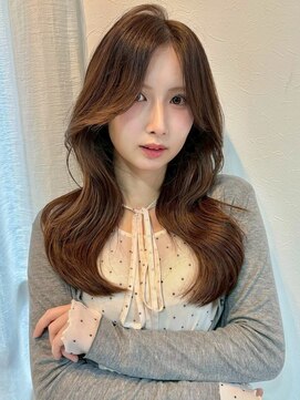 アンニュ(annuy) ブラウンベージュ 韓国ヘア ヨシンモリ 透明感カラー レイヤー