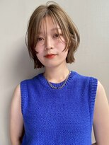 ブラウヘアアンドケア(care)&nbsp;レイヤーボブ×ベージュカラー