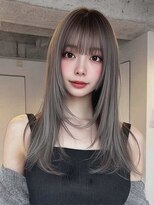 ロッソ 大橋店(Rosso)&nbsp;シルバーグレージュのセミロング【大橋】
