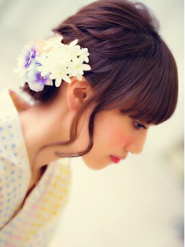 エルメ なんばマルイ(HELME) キレイ女子姫カット☆クラシカル☆モード浴衣ＨＡＩＲセット