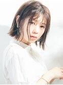 【 December】やわらか夏ヘア☆シースルーボブ