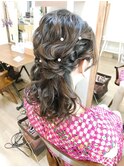 ミディハーフアップアレンジ【ヘアセット 立川/立川南/八王子】