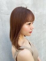 ミィ 表参道(mee.)&nbsp;【mee.】オオニシ　フォギーベージュ シースルーバング