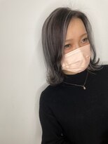 ライズ バイ レボ 柏店(RISE by REVO)&nbsp;ボブ/カーキグレージュ/大人かわいい/フェザーバング