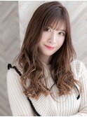 【ROMA銀座】ブリーチなし/ピンクベージュ/愛され無造作ウェーブ
