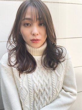 ソワリー 栄(THOiRY) THOiRY【女性らしい柔らかヘア】似合わせ小顔艶髪ゆる巻きロング